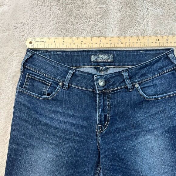 Silver Suki Denim Jeans Womens Size 30x34 Bootcut Low Rise Pants Stretch - Picture 5 of 11